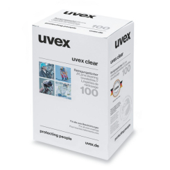 UVEX Nawilżone chusteczki do czyszczenia okularów (100 szt.)
