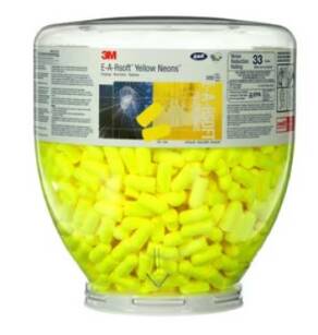 PD-01-002, 3M E-A-Rsoft  Yellow Neons Wkładki przeciwhałasowe, butla uzupełniająca do dozownika 500 par